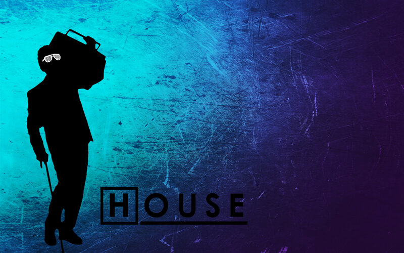 silhouette with boombox and sunglasses