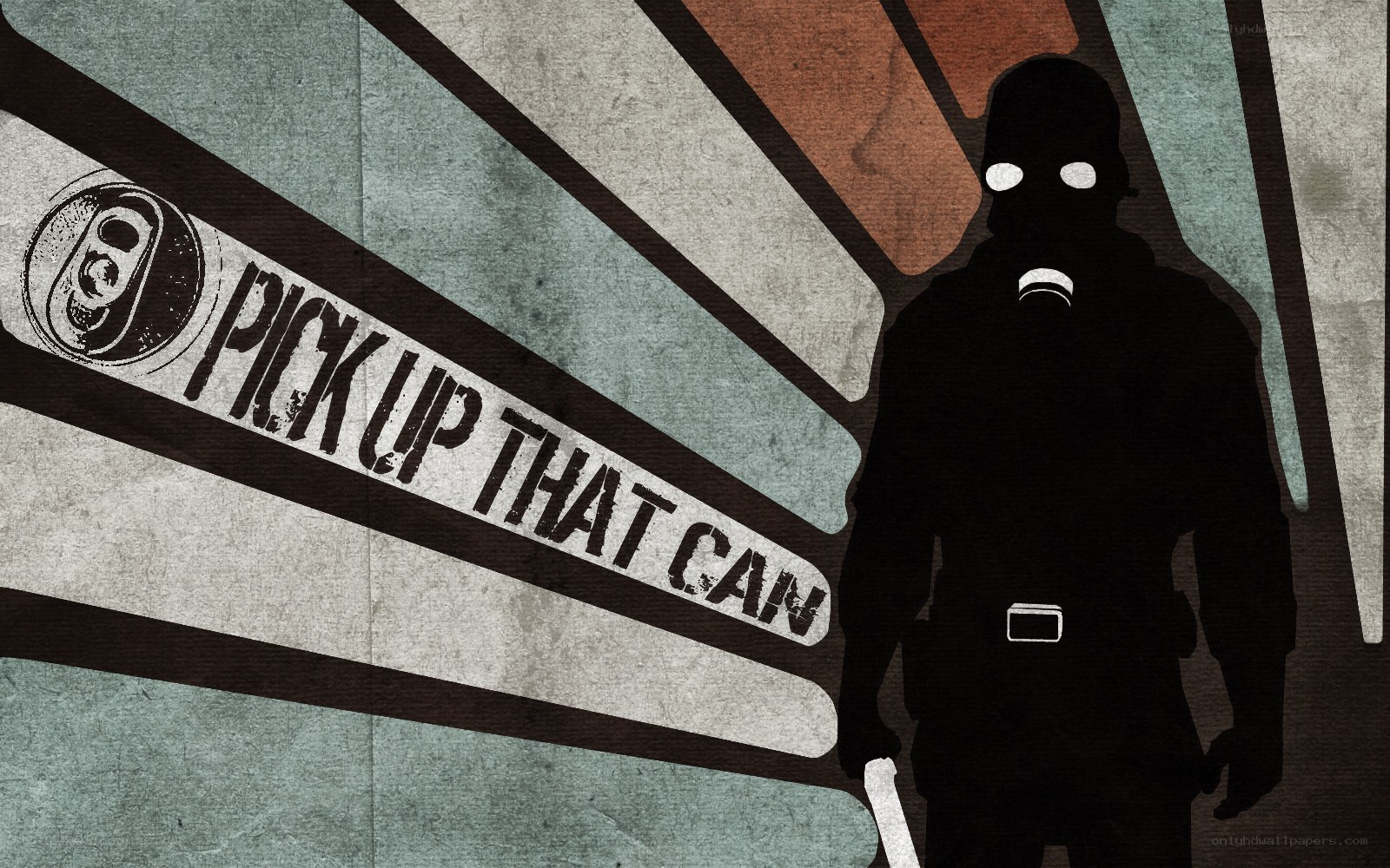 silhouette with can pickup prompt
