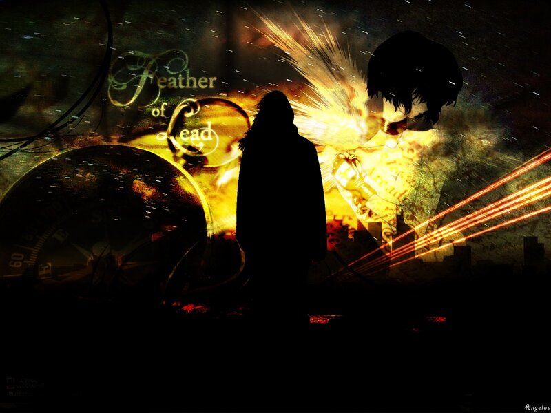 Silhouette with explosive background