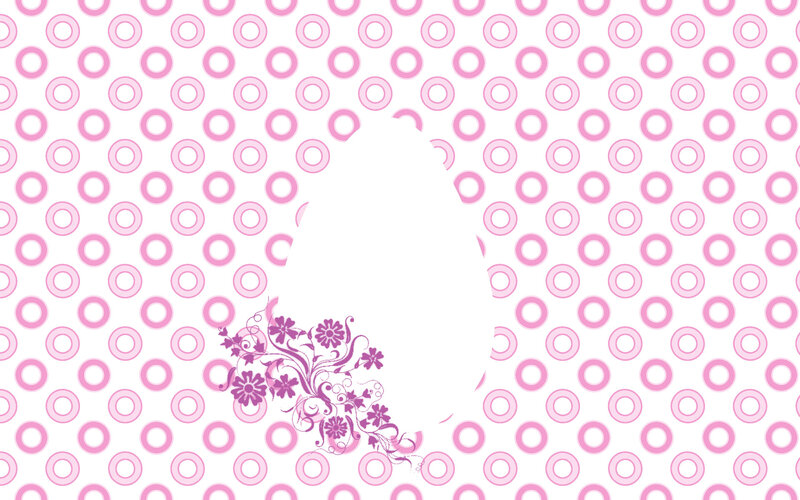 Silhouette with Floral Design — Pink