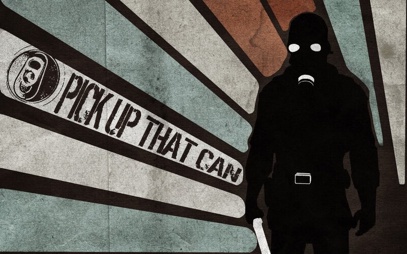 silhouette with gas mask