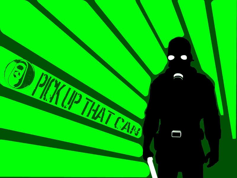 silhouette with green background