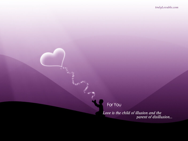 Silhouette with heart balloon