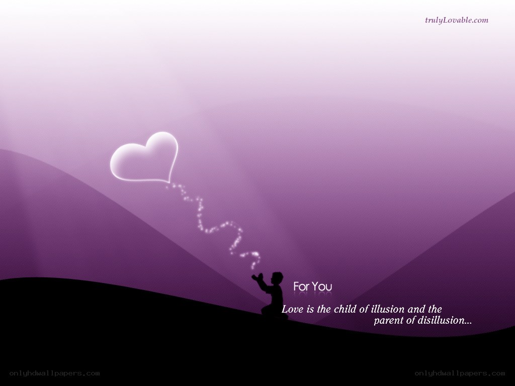 Silhouette with heart balloon