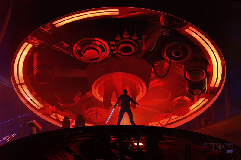 Silhouette with Lightsaber