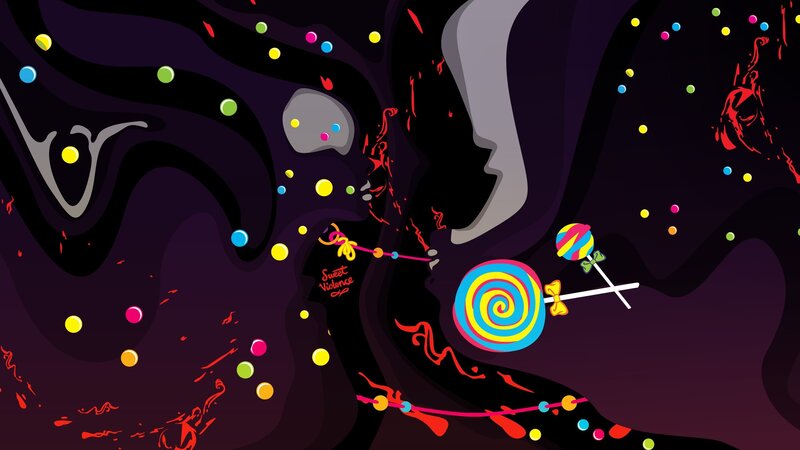 Silhouette with Lollipops