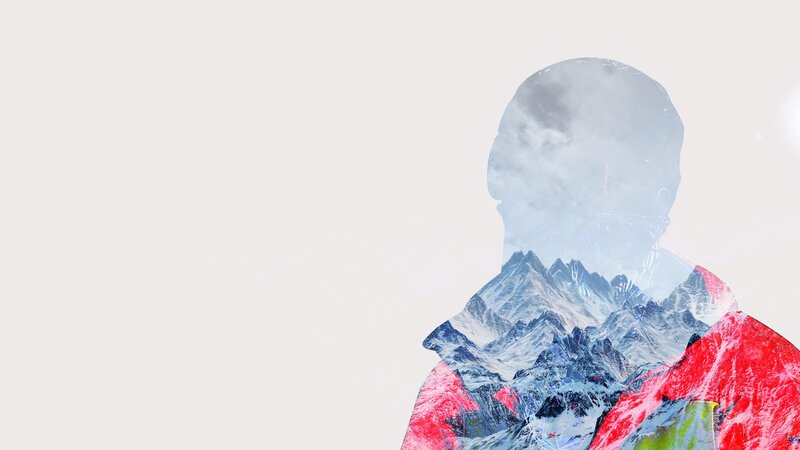 Silhouette with Mountain Overlay