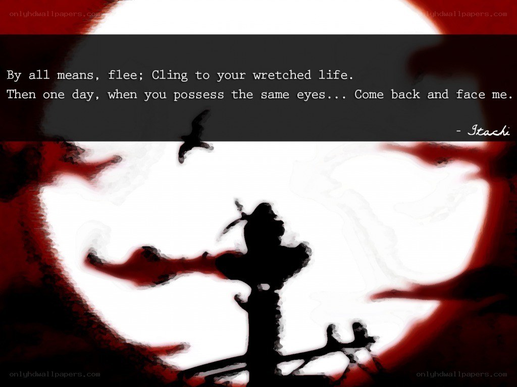 Silhouette with ominous quote