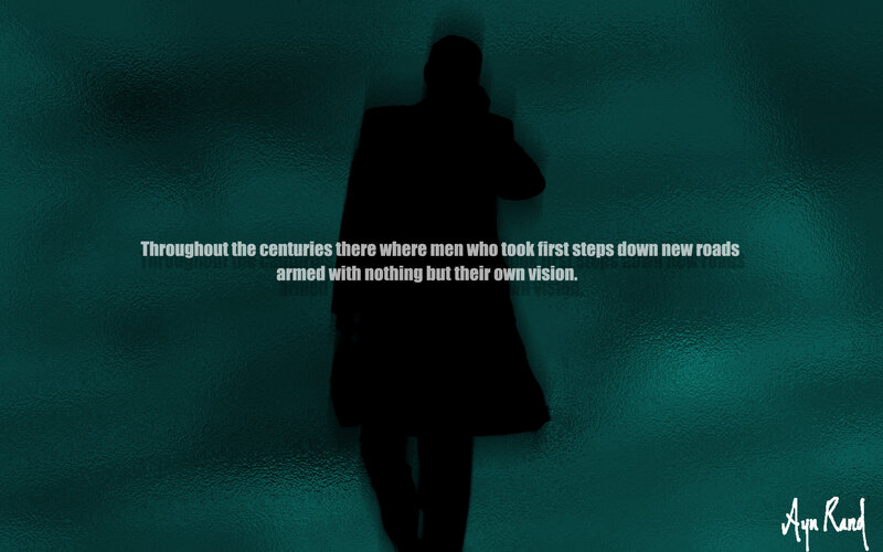 silhouette with quote