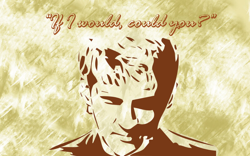silhouette with quote