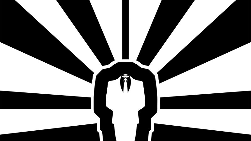 silhouette with radiant background