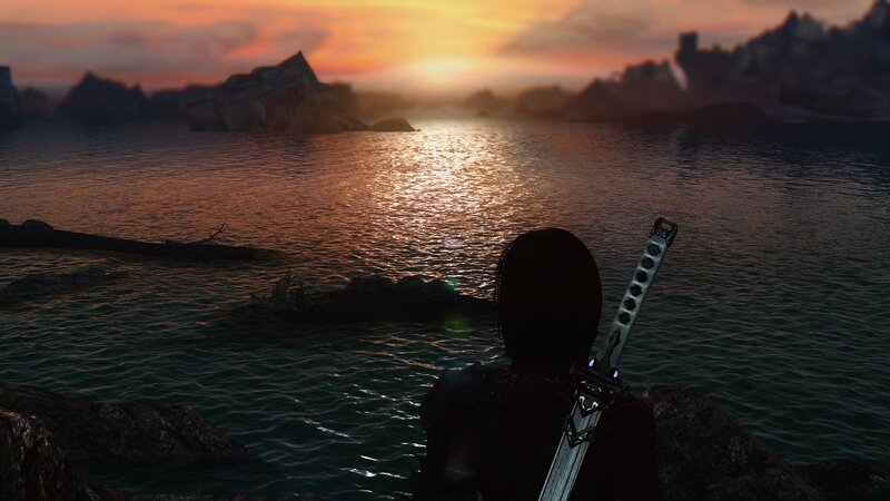 Silhouette with Sword