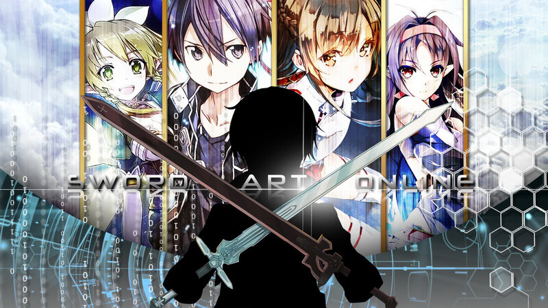 Silhouette with Swords — Blue