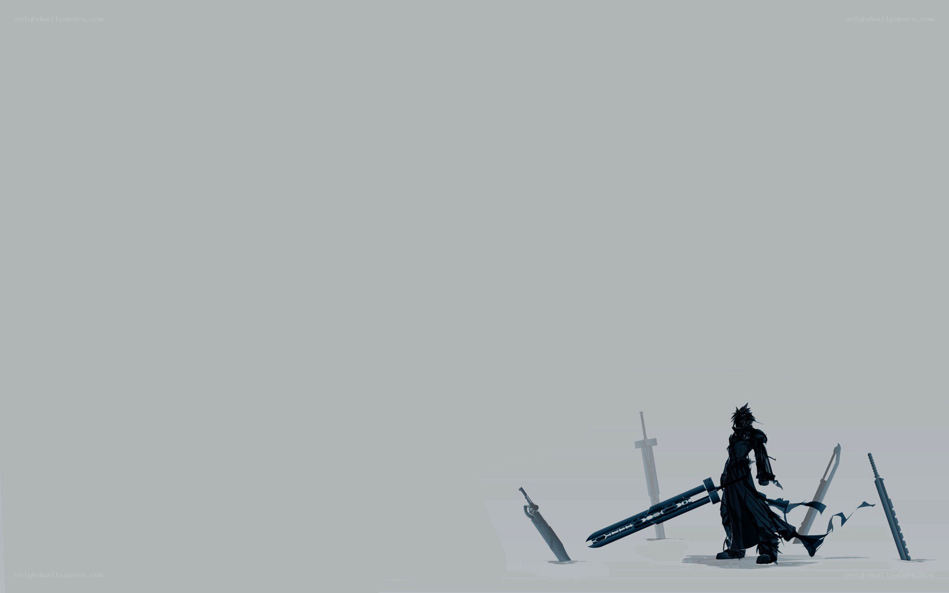 silhouette with swords