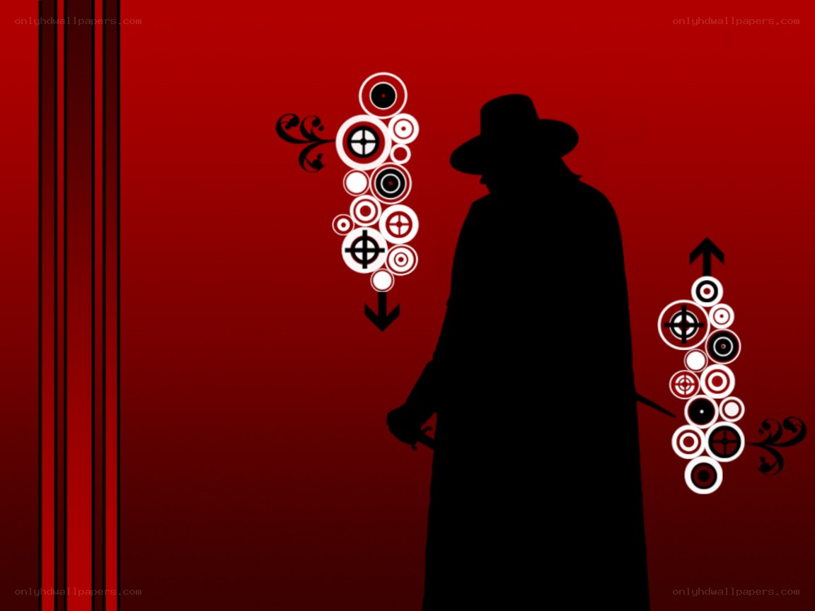 silhouette with target symbols