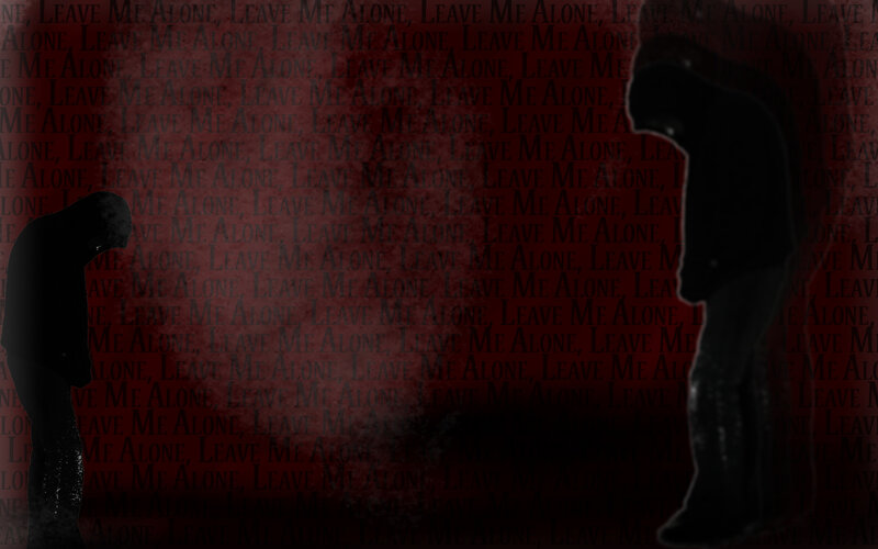 silhouette with text background