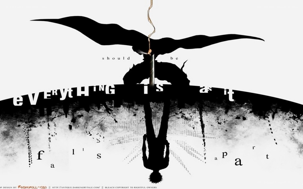 Silhouette with wings and text