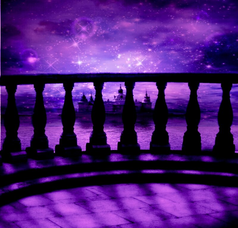 Silhouetted Balcony View