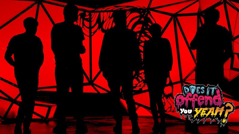 Silhouetted Band Members — Red, Dramatic, Photograph