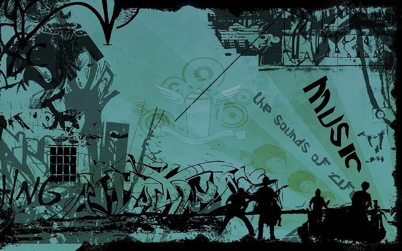 Silhouetted Band Performing