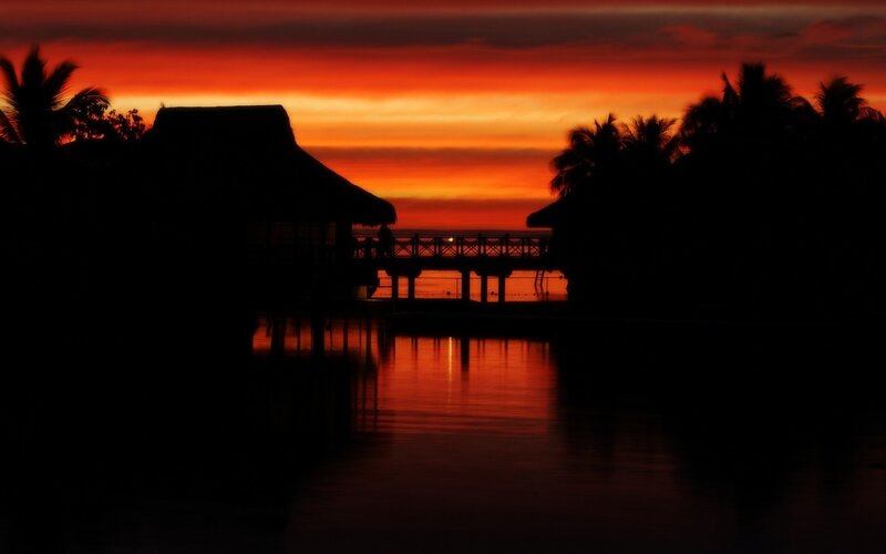 Silhouetted Bungalows