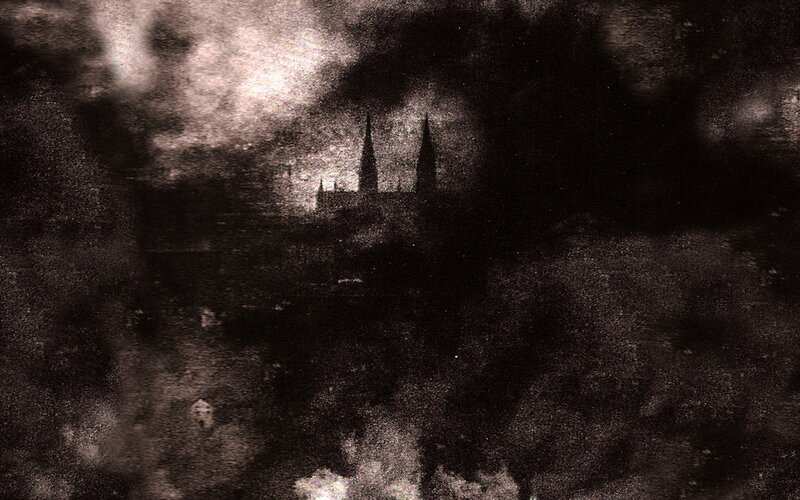 Silhouetted Castle — Black