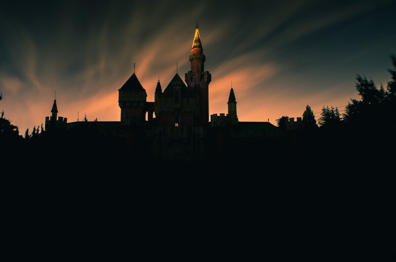 Silhouetted Castle