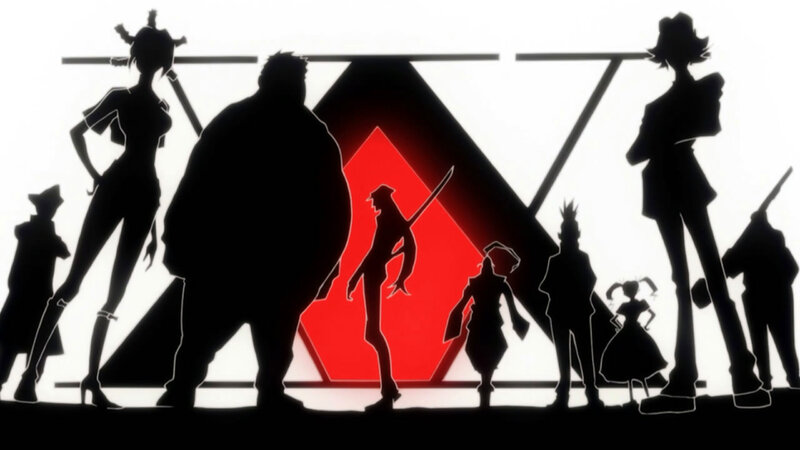 Silhouetted Characters — Black, Dramatic, Anime, Swords