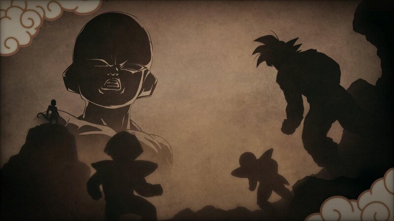 Silhouetted Characters on Rocks