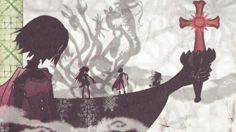 Silhouetted Characters on Ship