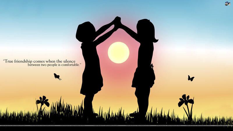 Silhouetted Children