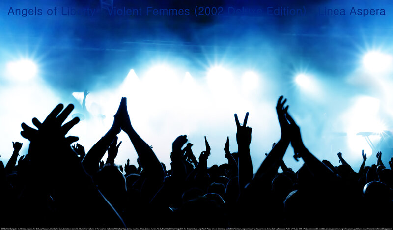 Silhouetted Concert Crowd — Blue