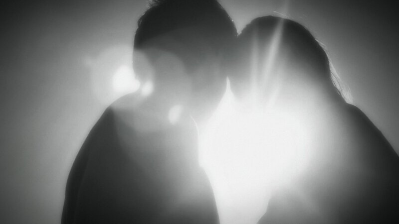 Silhouetted Couple — Black, Dramatic, Photograph