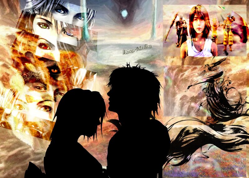 Silhouetted Couple — Black, Dramatic