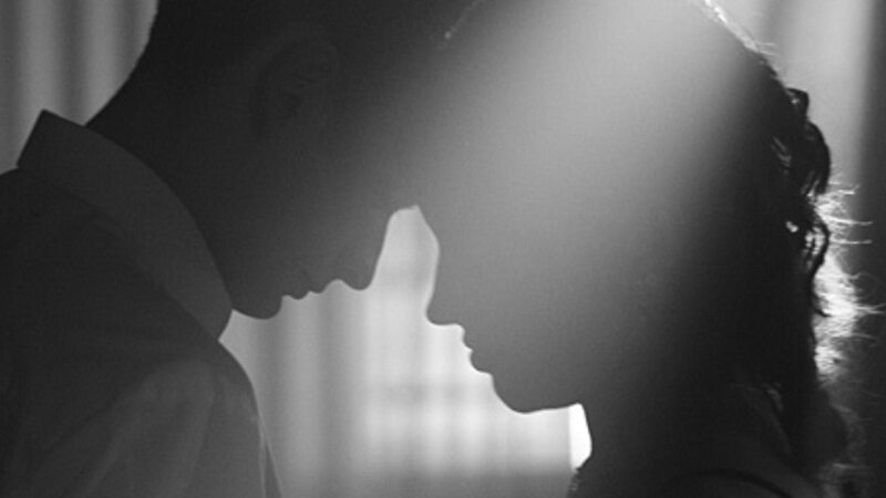 Silhouetted Couple — Black