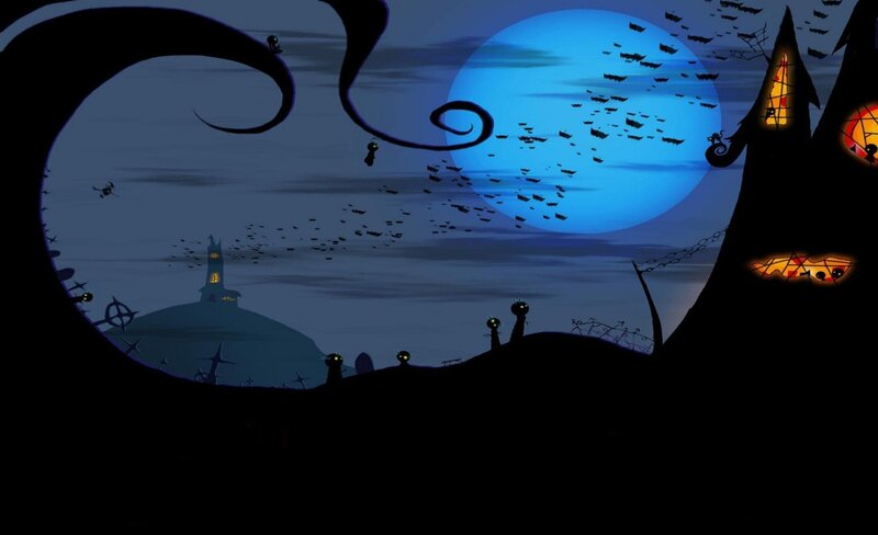 Silhouetted Creatures at Night