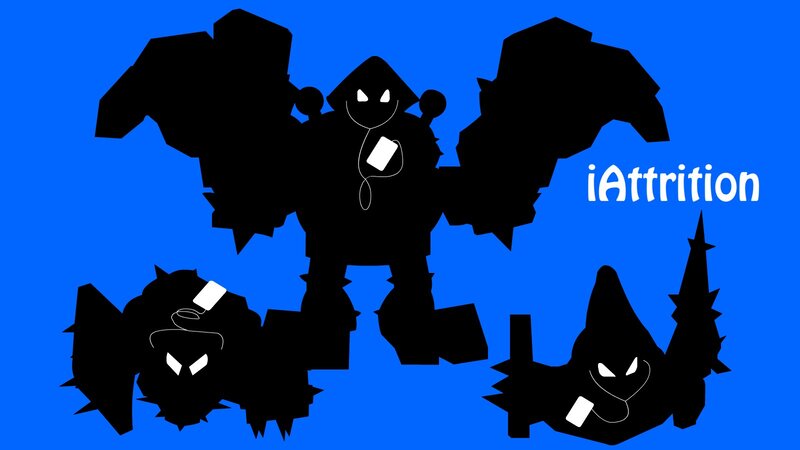 Silhouetted Creatures — Blue