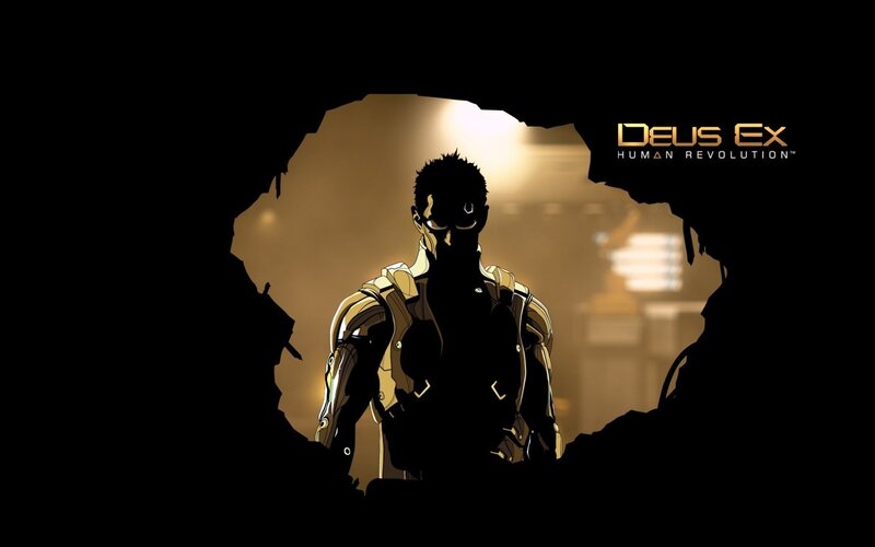 Silhouetted Cyborg Soldier