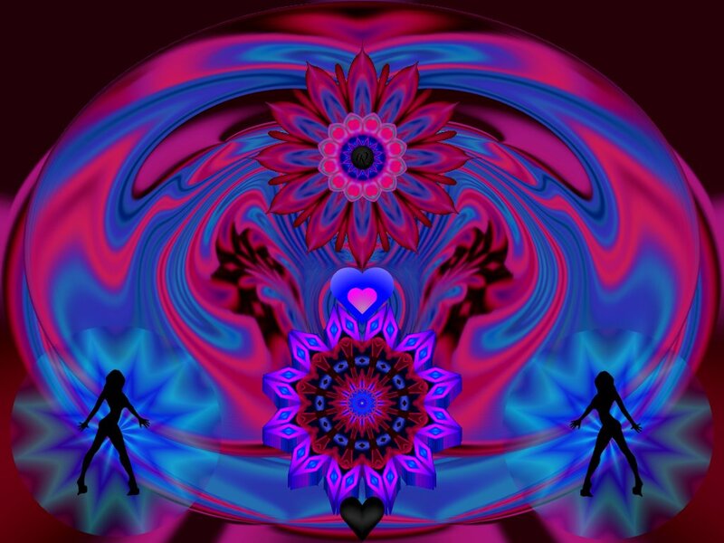 Silhouetted Dancers — Purple, Hypnotic