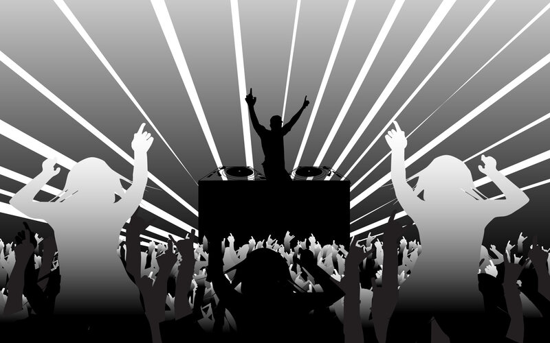 Silhouetted DJ at Concert