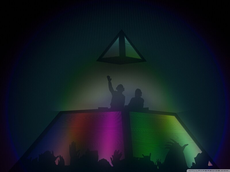Silhouetted DJ on Stage