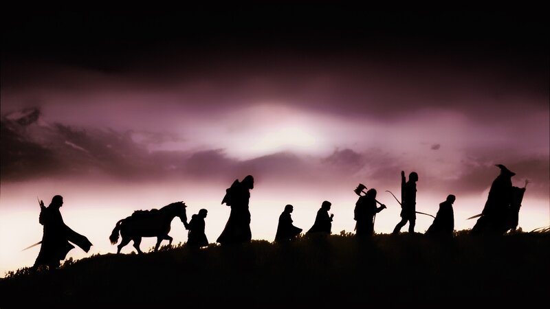 Silhouetted Fellowship — Purple