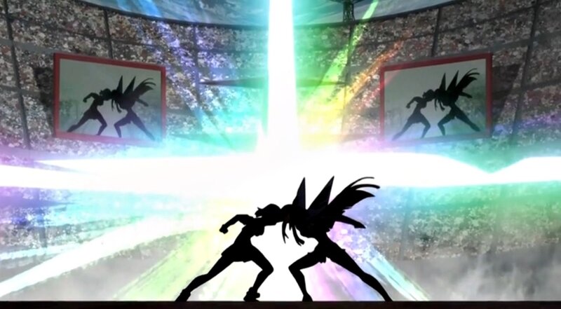 Silhouetted Fighters