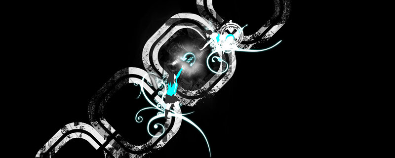 Silhouetted Figures Dancing — Black, Dynamic