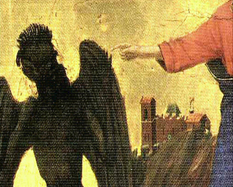 Silhouetted Figures in Painting