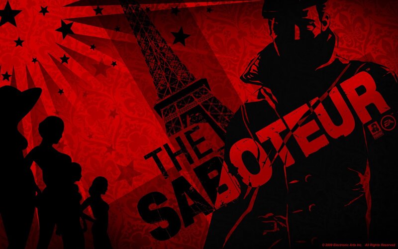 Silhouetted Figures in Paris — Red