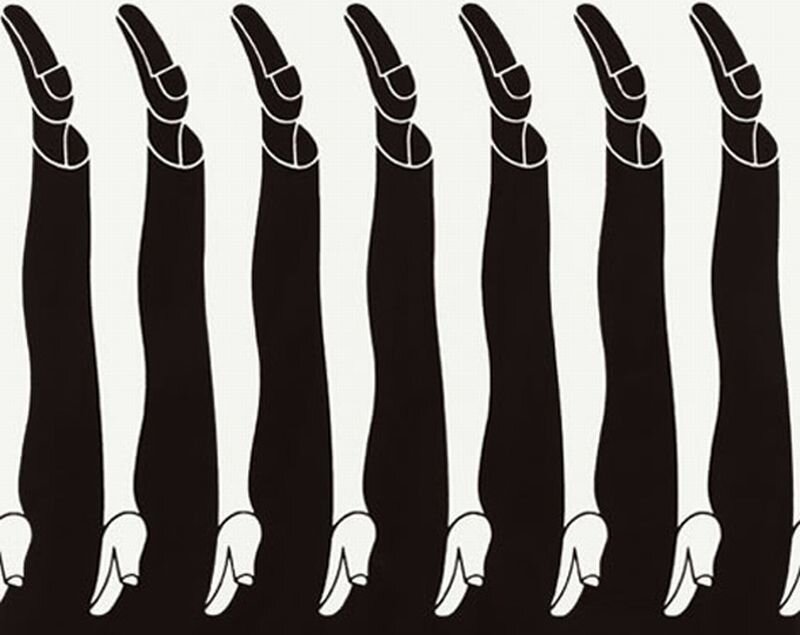 Silhouetted Hands and Arms