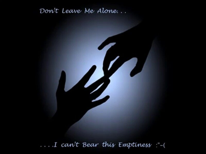 Silhouetted Hands Reaching — Black