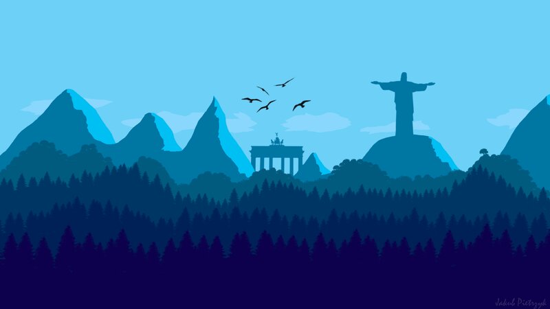 Silhouetted Landmarks