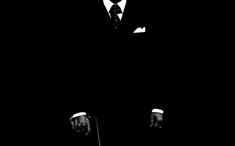Silhouetted Man in Suit